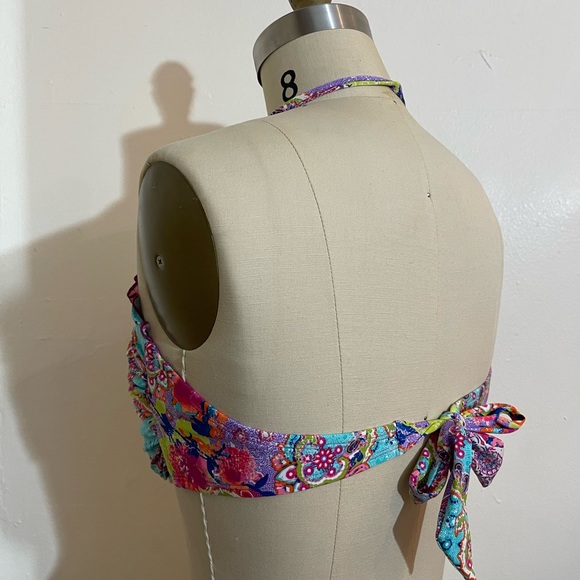 PAISLEY PRINT XL BIKINI TOP - Picture 3 of 4